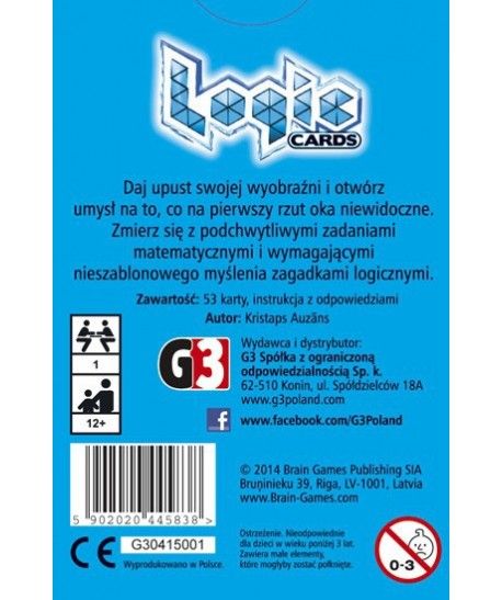 Logic Cards - zestaw niebieski