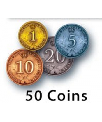 Metalowe monety do gry Rococo